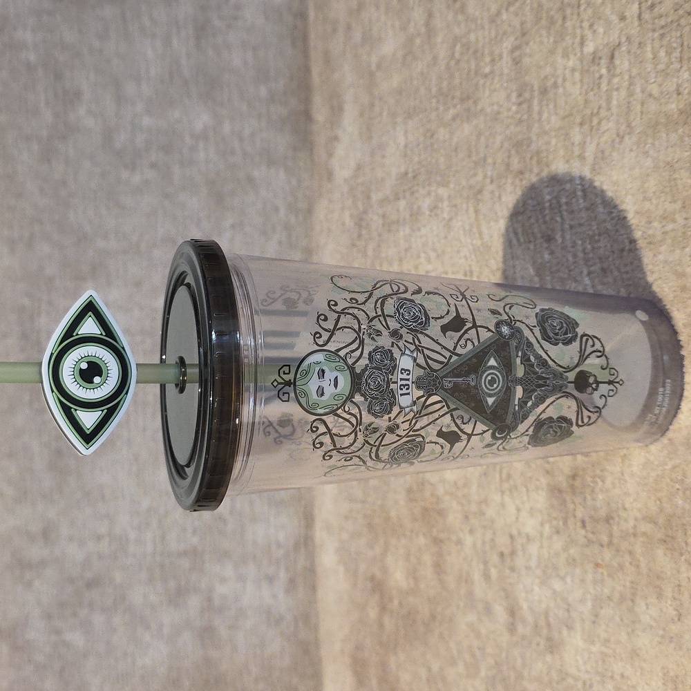 Disney Haunted Mansion Glow In Dark Tumbler